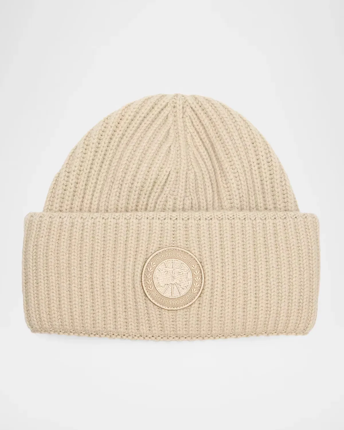 Tonal Disc Wool-Cashmere Beanie by Canada Goose
