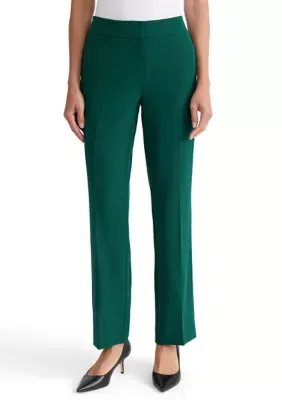Fly Front L-Pocket Crepe Trousers by Kasper