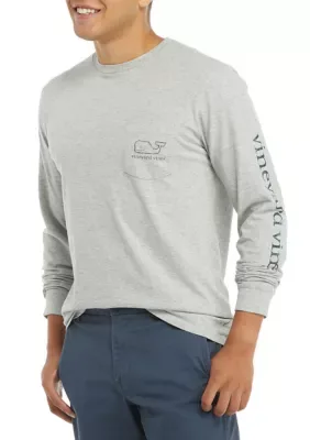 Long Sleeve Vintage Whale Pocket T-Shirt by Vineyard Vines