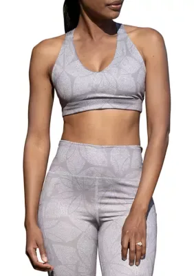Taylor Lotus Dot Print Sports Bra by San Francisco City Lights