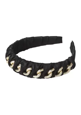 Braided Gold Chain Headband by Evie & Emma