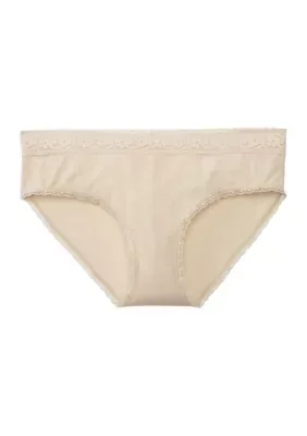 Solid Lace Microfiber Hipster by Parisian