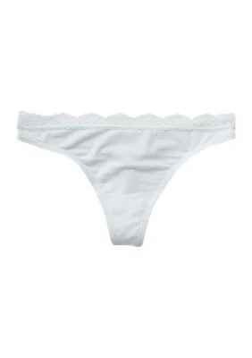 Solid Lace Thong by Parisian