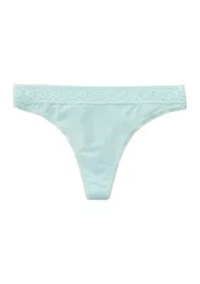 Lace Microfiber Thong by Parisian