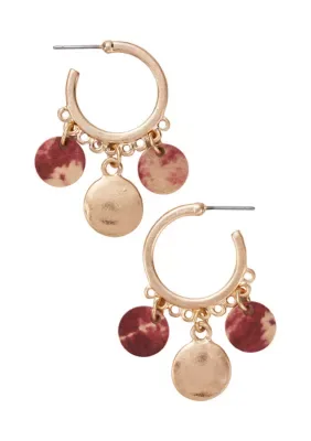 Gold Tone Hoop Earrings by Belk