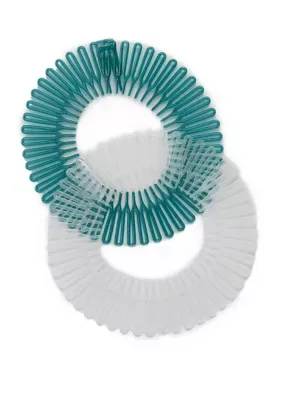 2 Pack Teal and White Wire Headbands by True Craft