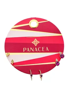 Fuchsia Card Earring Gift Set, 7 In by Panacea