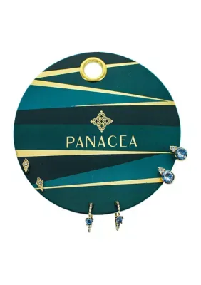 Gold Tone Green Card Gift Set, 7 In by Panacea