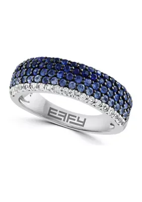 1.4 ct. t.w. Sapphire Ring in Sterling Silver by Effy