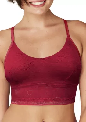 Stretch Lace Longline Bralette
