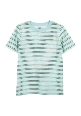Short Sleeve Striped Pocket T-Shirt by Carter's