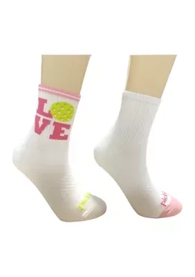 Love Pickleball Ankle Socks by Keep Your Socks on