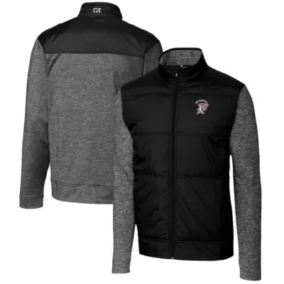 NCAA Mississippi State Bulldogs Vault Stealth Hybrid Quilted Full-Zip Windbreaker Jacket by Cutter & Buck