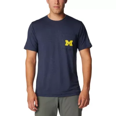 NCAA Michigan Wolverines Tech Trail Omni-Wick T-Shirt by Columbia
