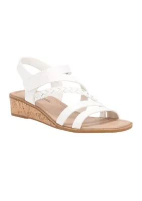 Laynie Wedge Sandals by Kim Rogers