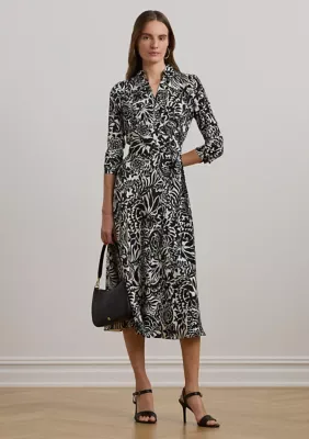Lauren Ralph Lauren Surplice Georgette Midi Dress by Ralph Lauren