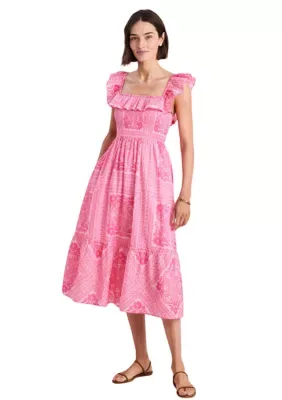 Smocked Ruffle Dress by Vineyard Vines