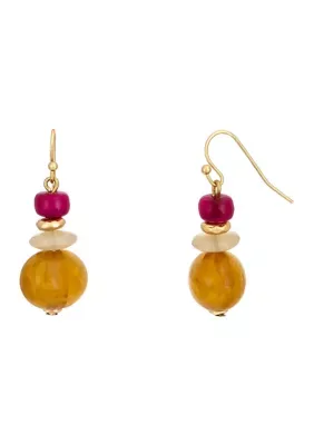 Bead Drop Earrings by Wonderly