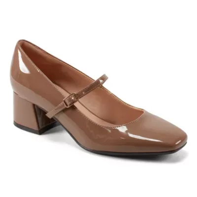 Marlay Block Heel Square Toe Dress Pumps by Easy Spirit