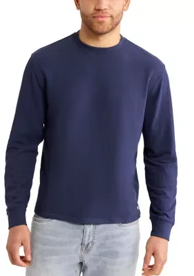 Sundown Terry Crew Neck Long Sleeve Shirt by Fair Harbor