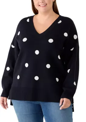 Printed V-Neck Sweater by Philosophy