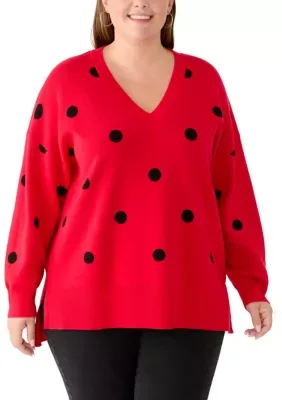 Printed V-Neck Sweater by Philosophy