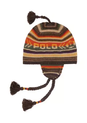 Textural Stripe Earflap Hat by Polo Ralph Lauren