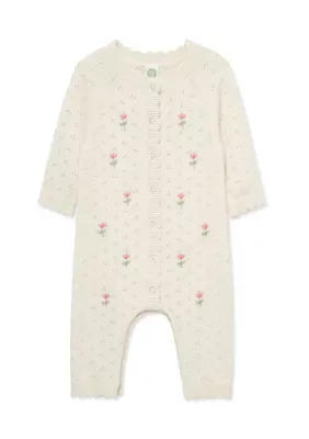 Flowers Sweater Coveralls by Little Me