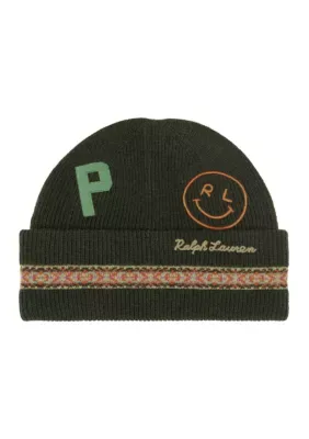 Taslan Patch Beanie by Polo Ralph Lauren
