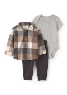 Bodysuit and Pants Set with Shacket by Carter's