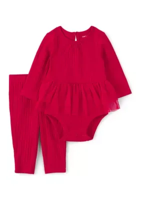 Long Sleeve Bodysuit and Pants Set by Carter's