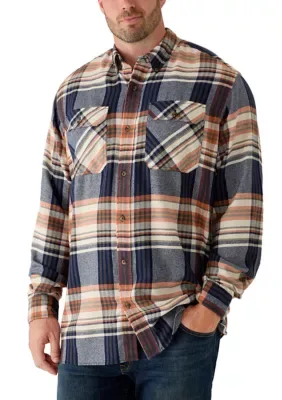 Ocean + Coast Long Sleeve Flannel Woven Shirt by Ocean  Coast