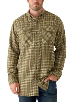 Ocean + Coast Long Sleeve Flannel Woven Shirt