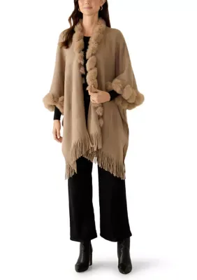Solid Twisted Fur Topper by Vince Camuto
