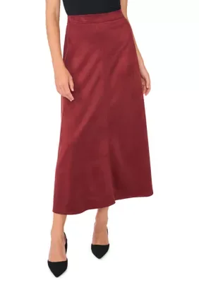 A-Line Vegan Suede Skirt by Vince Camuto