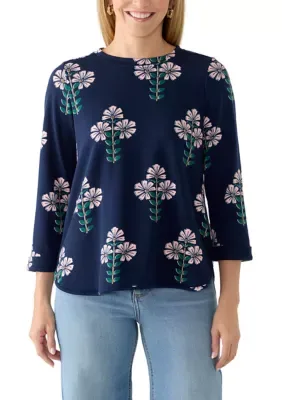 3/4 Sleeve Print Baby T-Shirt by Crown & Ivy