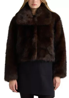 Long Hair Faux Fur Jacket by Nvlt