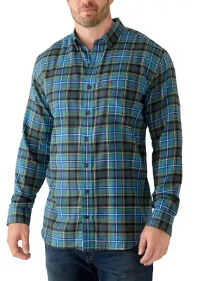Long Sleeve Stratton Plaid Flannel Shirt by IZOD