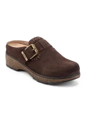 Kay Round Toe Slip-On Casual Heeled Clogs by Earth