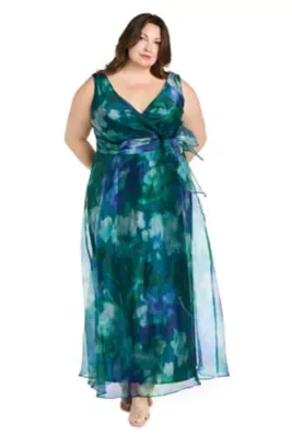 Long Organza Dress by R&M Richards