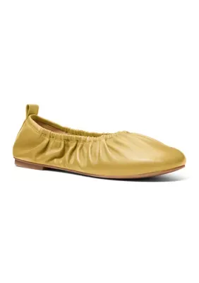 Ruched Ballet Flats by Michael Kors