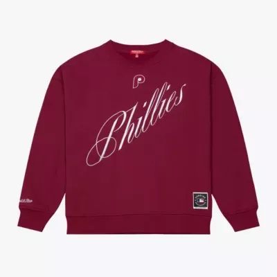 MLB Philadelphia Phillies Script Sweatshirt by Mitchell & Ness