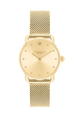 Elliot Gold-Tone Stainless Steel Bracelet Watch by Coach
