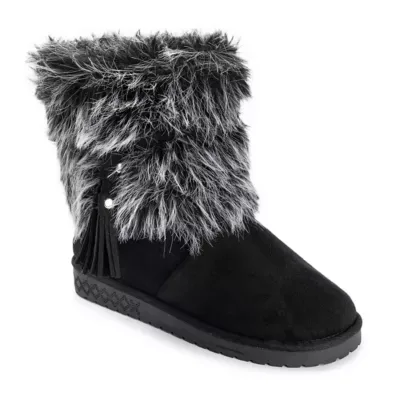 Ettore Faux Fur Mid Calf Boots by MUK LUKS