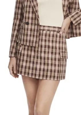 Plaid Mini Skirt by Ted Baker