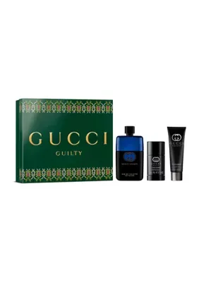 Guilty Pour Homme Eau De Toilette Intense Cologne, Shower Gel & Deodorant Trio Gift Set - $213 Value