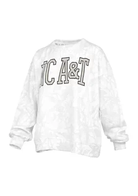NCAA NC A&T Aggies Southlawn Camo Fleece Pullover by Pressbox