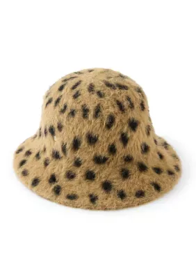 Animal Print Cloche Hat by Steve Madden
