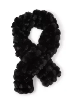 Generation Pom Faux Fur Stole by BCBG