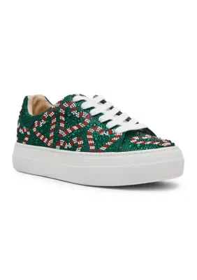 Sidny Rhinestone Sneakers by Betsey Johnson